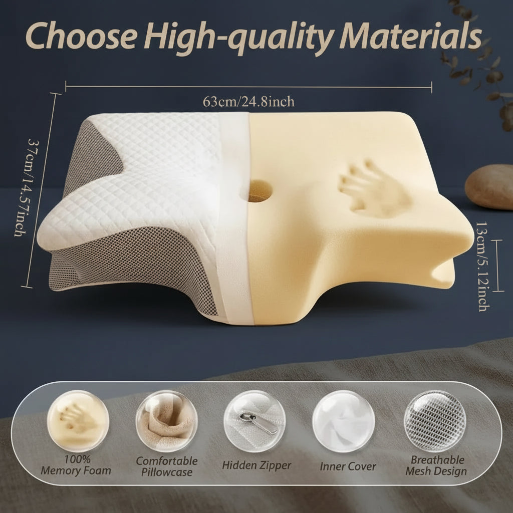 Ergonomic Memory Foam Pillow