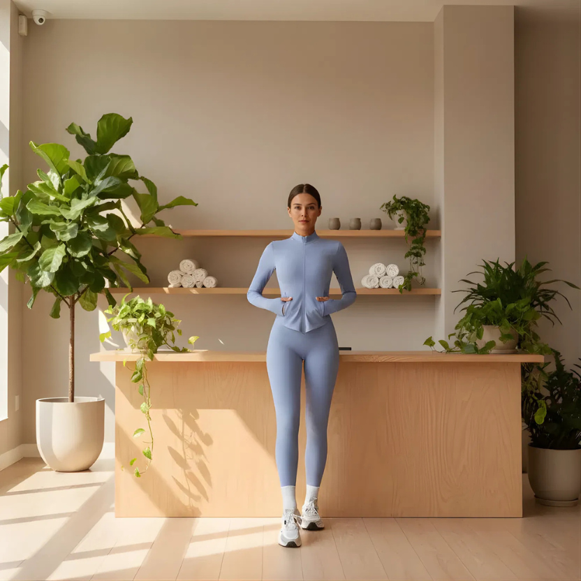 Fleece High-Waist Yoga Set