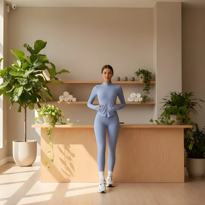 Fleece High-Waist Yoga Set