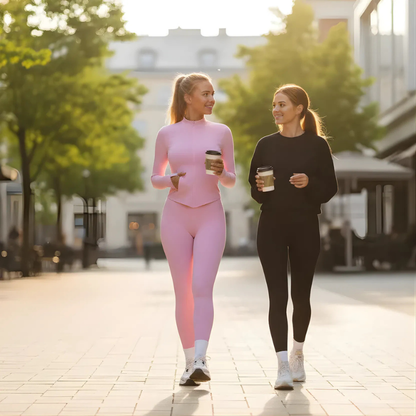 Fleece High-Waist Yoga Set