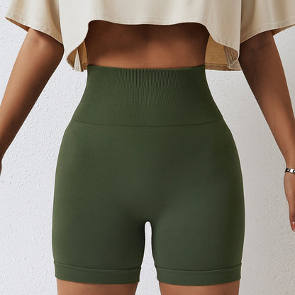 High-Waisted Seamless Stretch Shorts
