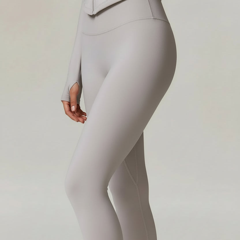 Fleece High-Waist Yoga Set