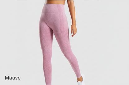 High-Waisted Ribbed Leggings