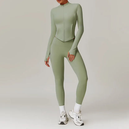 Fleece High-Waist Yoga Set