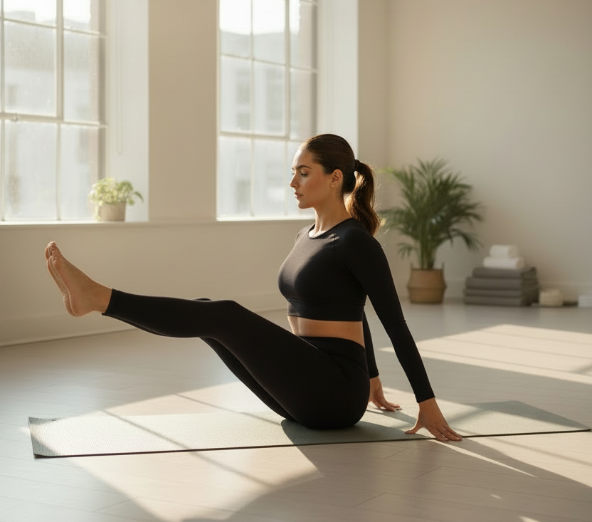 High-Waisted Ribbed Leggings