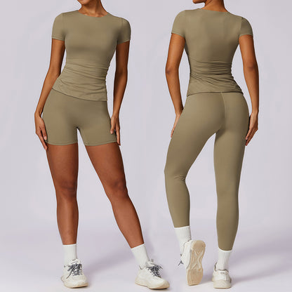 Brushed Short Sleeve Top