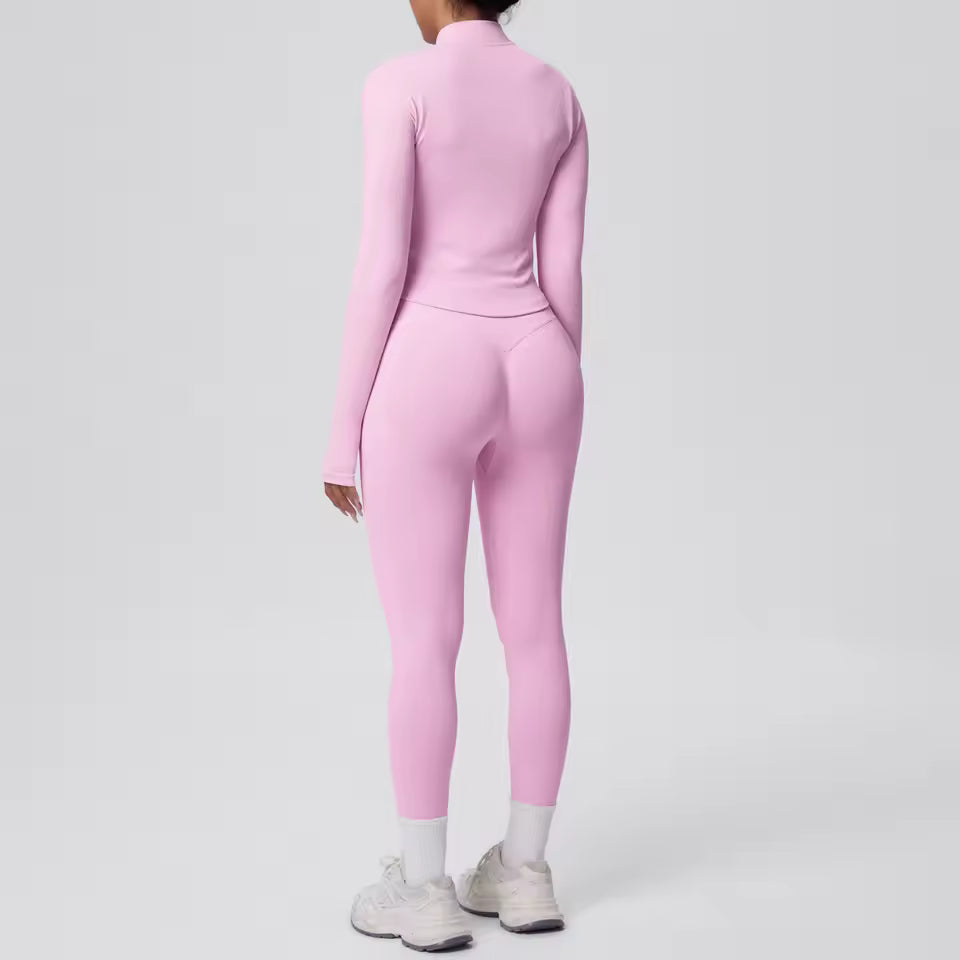 Fleece High-Waist Yoga Set