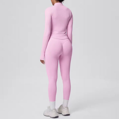 Fleece High-Waist Yoga Set