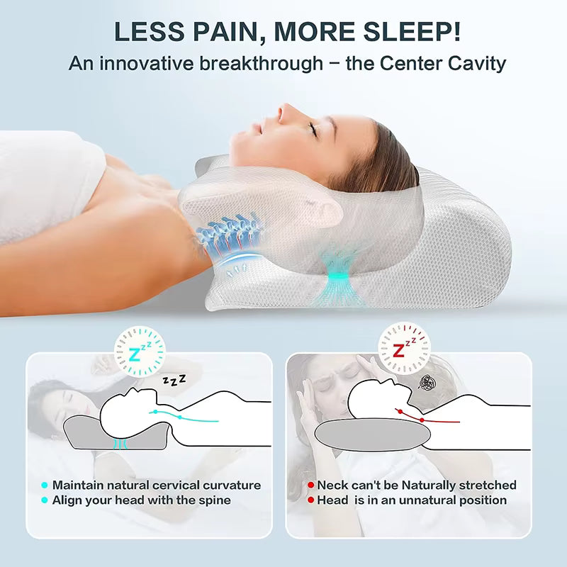 Ergonomic Memory Foam Pillow
