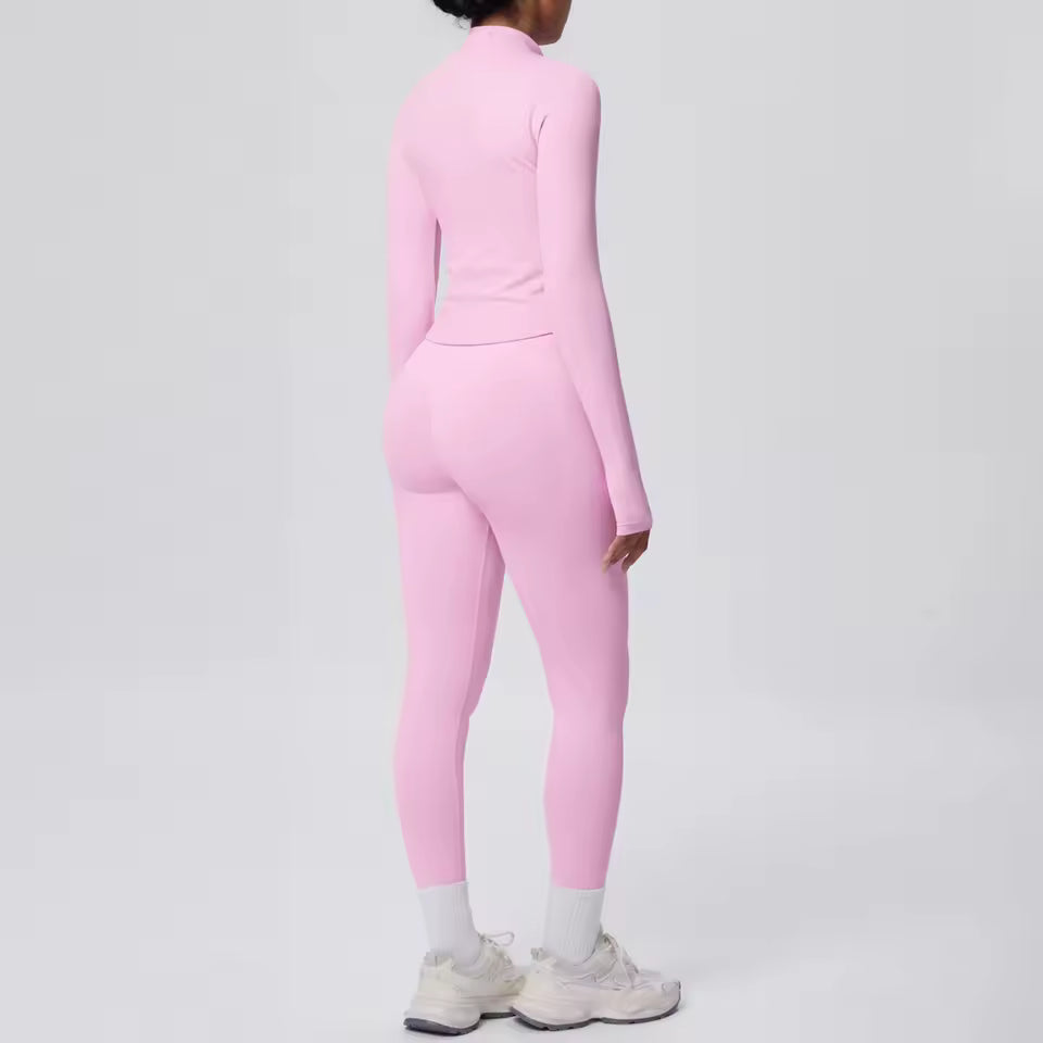 Fleece High-Waist Yoga Set