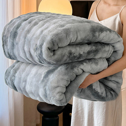 Koc z puszystego sztucznego futra Bubble