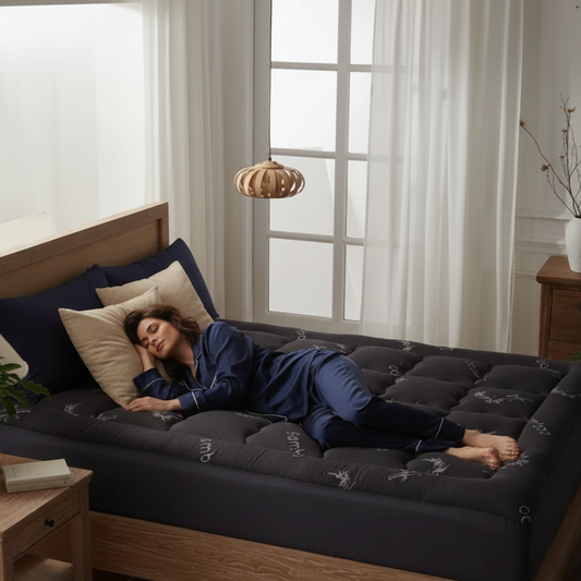 Mattress Topper Navy Lifestyle Sleeping